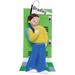 The Holiday Aisle® Teenage College/School Boy Hanging Figurine Ornament Plastic in Green/Red/Yellow | 4.25 H x 2.25 W x 0.5 D in | Wayfair