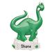 The Holiday Aisle® Dinosaur Hanging Figurine Ornament in Green/White | 4.25 H x 3 W x 0.5 D in | Wayfair 5E4D8C3652F248A2BC723B146AC52959