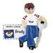 The Holiday Aisle® Driver License Boy Hanging Figurine Ornament Plastic in Blue/Brown/Red | 4 H x 3.5 W x 0.5 D in | Wayfair