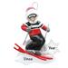 The Holiday Aisle® Ski Guy Hanging Figurine Ornament Plastic in Black/Gray/Red | 4.25 H x 3.25 W x 0.5 D in | Wayfair