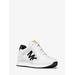 Michael Kors Maddy Two-Tone Logo Trainer White 8