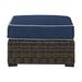 Longshore Tides Degraw Outdoor Ottoman w/ Cushion Wicker/Rattan | 19.5 H x 28.25 W x 28.25 D in | Wayfair 147FB821139B45DCA58C9E5F51E17A18