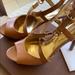 Coach Shoes | Coach Leather Sandals | Color: Gold/Tan | Size: 8