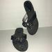 Coach Shoes | Coach Sylvia Sandals Sz. 8.5 B. Good Condition. | Color: Black/Silver | Size: 8.5