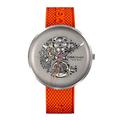 CIGA Design Titanium Edition Michael Young Series Automatic Mechanical Skeleton Watch, Men’s Wrist Watch -Orange