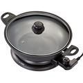 Judge JEA88 Electric Wok Non Stick with Lid, 32cm, 3.7L Electric Pan, Electric Frying Pan, Non Stick Frying Pan and Wok with Lid - 2 Year Guarantee