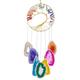 Nupuyai 7 Chakra Tree of life Agate Slice Wind Chime, Wall Art Hanging Healing Crystal Ornament Home Decor