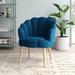 Armchair - Mistana™ Teen Lilly Armchair Wood/Velvet/Fabric in Blue | 31.5 H x 26.4 W x 25.6 D in | Wayfair 0C7E9FFD96DA4A25B03A4CDC39DBEF46