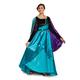 Disguise Damen Anna Kostüm, offizielles Disney Frozen 2 Anna Kostüm Kleid, Blaugrün und Schwarz, Large (12-14) US