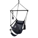 Arlmont & Co. Bryanna Chair Hammock Polyester in Gray | 46 H x 36 W x 32 D in | Wayfair 31F3CC99D8184D9AAC4551A15B98B03B