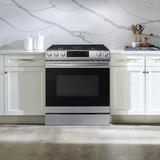 Samsung 6.0 cu ft. Smart Slide-in Gas Range w/ Air Fry, Stainless Steel in White | 37 H x 29.9375 W x 28.6875 D in | Wayfair NX60T8511SS/AA