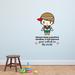 Zoomie Kids Positive Mindset Cute Boy Quote Vinyl Wall Decal Vinyl in Brown/Orange | 20 H x 18 W in | Wayfair E5011AD695AC43E3AF84FAD9377BFB1F
