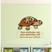 Zoomie Kids Attitude Turtle Vinyl Wall Decal Vinyl in Black/Orange | 9 H x 20 W in | Wayfair AA040070150C475CB2C5ED15D7C59BB2