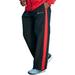 Men's Big & Tall Champion® Track Pants by Champion in Black Red (Size 3XLT)