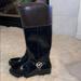 Michael Kors Shoes | Michael Kors Fulton Harness Tall Rain Boot | Color: Black/Brown | Size: 8