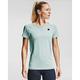 Under Armour - Womens Rush Seamless T-Shirt, Small, Enamel Blue (477)