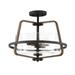 Designers Fountain Ryder 16 Inch 2 Light Semi Flush Mount - 93511-FB