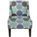 Slipper Chair - Alcott Hill® Mckamey 24Cm Wide Slipper Chair Cotton in Blue | 34 H x 24 W x 29 D in | Wayfair ALTH7610 47127626