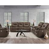 Southern Motion Avalon 89" Genuine Leather Pillow Top Arm Reclining Sofa Genuine Leather in Brown | 41 H x 89 W x 39 D in | Wayfair 838-61P 936-17
