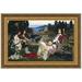 Vault W Artwork St. Cecilia, 1895 by John William Waterhouse Framed Painting Print Canvas in Blue/Green/Red | 21.25 H x 29.25 W x 2 D in | Wayfair