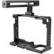 Hersmay Aluminum Protective Video Camera Cage Stabilizer with Top Handle Grip for Panasonic S1 S1H S1R Camera,Multiple 1/4" 3/8" Screw Mount