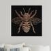 Art Remedy Insects Royal Bumble Bee - Graphic Art Print on Canvas in Black/Orange | 20 H x 20 W x 1.5 D in | Wayfair 14975_20x20_CANV_XHD