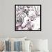 Art Remedy Zoo & Wild Animals Marvelous Deer Creature - Graphic Art Metal in Gray/Pink | 40 H x 40 W x 1.5 D in | Wayfair 10595_40x40_CANV_BFL