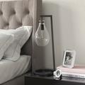 Weston Blackened Bronze Table Lamp with Seeded Glass Shade - Hudson & Canal TL0217