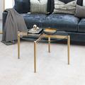 Kadmos Brass Finish Round Coffee Table - Hudson & Canal CT0061