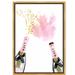 Art Remedy Drinks & Spirits French Cheers Champagne Bottles - Graphic Art Print Canvas in Pink/White | 15 H x 10 W x 1.5 D in | Wayfair