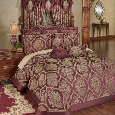 Laurelton Grande Bedspread Wine, King, Wine