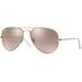 Ray-Ban Aviator Large Metal RB3025 Sunglasses Arista Frame Crystal Pink Silver Mirror 58 mm Lenses 001-3E-5814