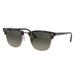 Ray-Ban RB3016 Clubmaster Sunglasses Spotted Grey/Green Frame Grey Gradient Dark Lenses RB3016 125571-51