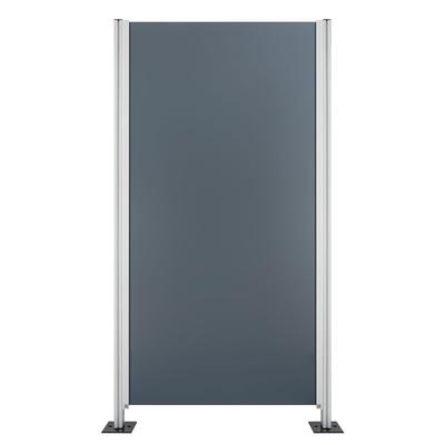 Wellker Sichtschutzelement PONTOS SATIN Grau Sichtschutz, 90x180 cm