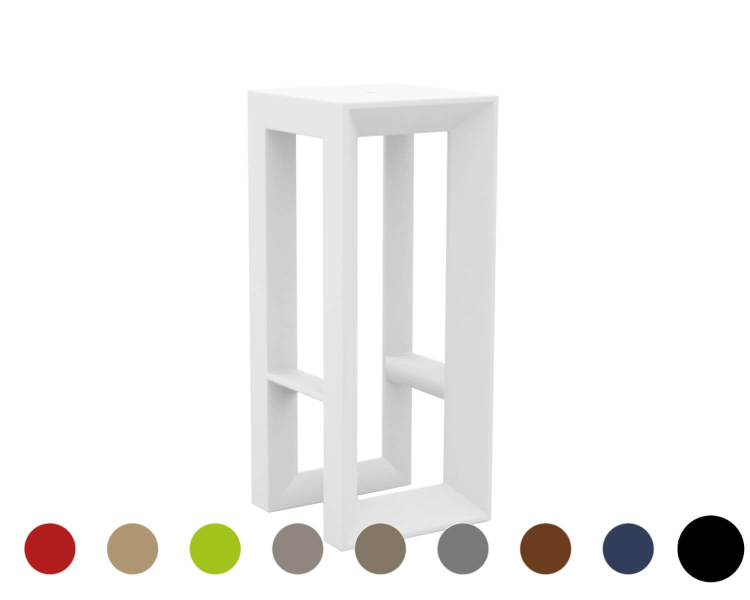Vondom »FRAME« Outdoor Barhocker Basic matt / Red Image