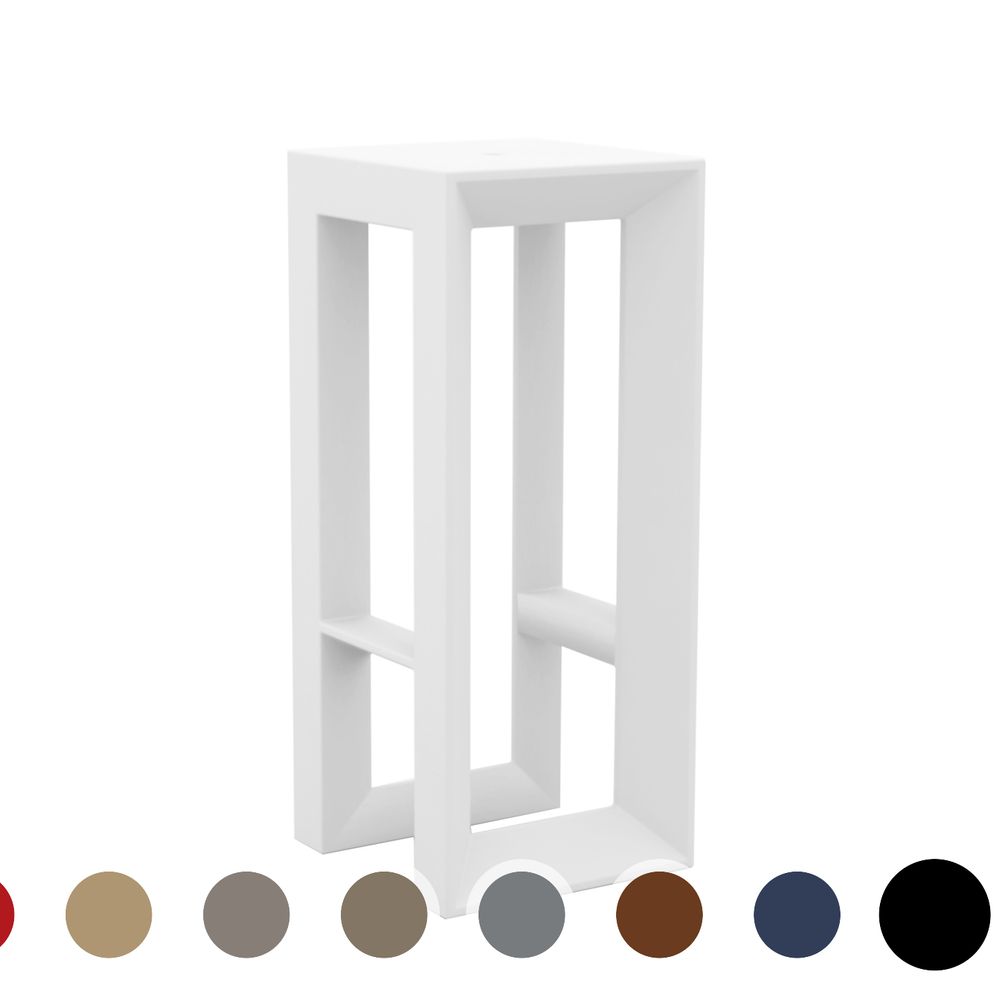 Vondom »FRAME« Outdoor Barhocker Lackiert Hochglanz / Black