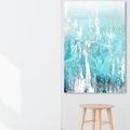 Art Remedy Abstract by Your Side - Painting Print on Canvas in Blue/White | 24 H x 16 W x 1.5 D in | Wayfair 31718_16x24_CANV_XHD