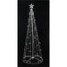 Northlight Seasonal 5' LED Lighted Cone Christmas Tree Outdoor Decor Metal in White | 60 H x 22 W x 22 D in | Wayfair 32912689