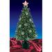 Northlight Seasonal Pre-Lit Fiber Optic Artificial Christmas Tree w/ Stars in Green | 48" H x 25" W x 25" D | Wayfair 32911576