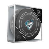 San Jose Sharks Unsigned Inglasco 25th Anniversary Season Official Game Puck