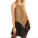 Free People Dresses | Free People Pleated Love Dress | Color: Brown/Gold | Size: Xs