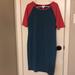 Lularoe Dresses | Lularoe Julia Dress | Color: Blue/Red | Size: L