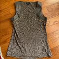 Anthropologie Tops | Deletta Taupe Cotton/Silk Beaded Top Sz S | Color: Pink | Size: S