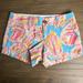 Lilly Pulitzer Shorts | Lilly Pulitzer Multicolor Breakwater Blue Tini Bik | Color: Blue/Pink | Size: 00