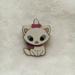 Disney Other | Disney Marie Cat Bobble Head Enamel Pin | Color: Pink/White | Size: Os