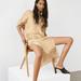 Zara Dresses | New Zara Flowy V-Neck Dress | Color: Gold/Yellow | Size: S