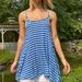 Free People Dresses | Fp Blue + White Shirt Dress | Color: Blue/White | Size: S