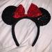Disney Accessories | Disney Minnie Mouse Ears | Color: Black/Red | Size: Os