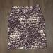 J. Crew Skirts | J. Crew Purple Animal Print Skirt, Size 6 Wool | Color: Gray/Purple | Size: 6