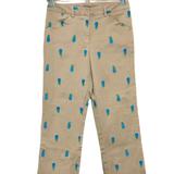 Lilly Pulitzer Pants & Jumpsuits | Euc Lilly Pulitzer Beige Cropped Pants Size 2 | Color: Blue/Cream | Size: 2